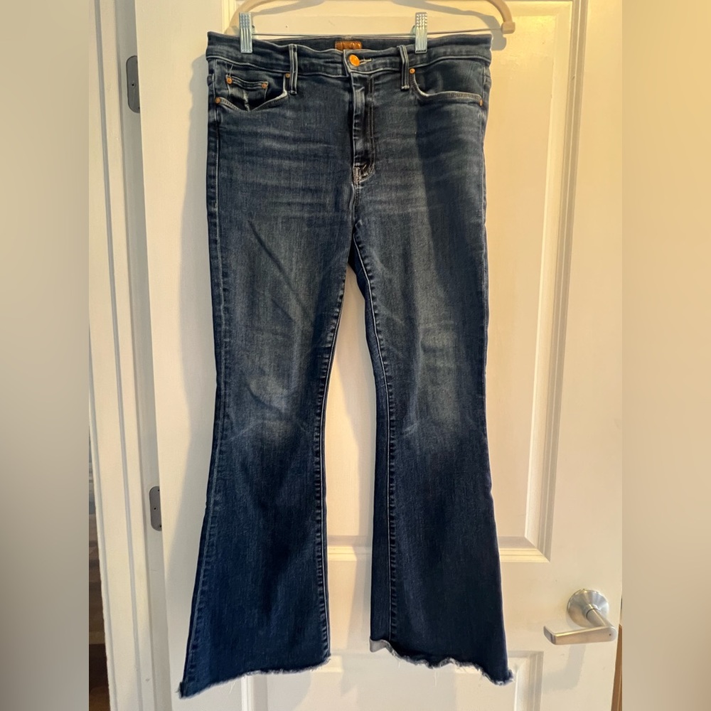 MOTHER Flare Jeans in Dark Blue